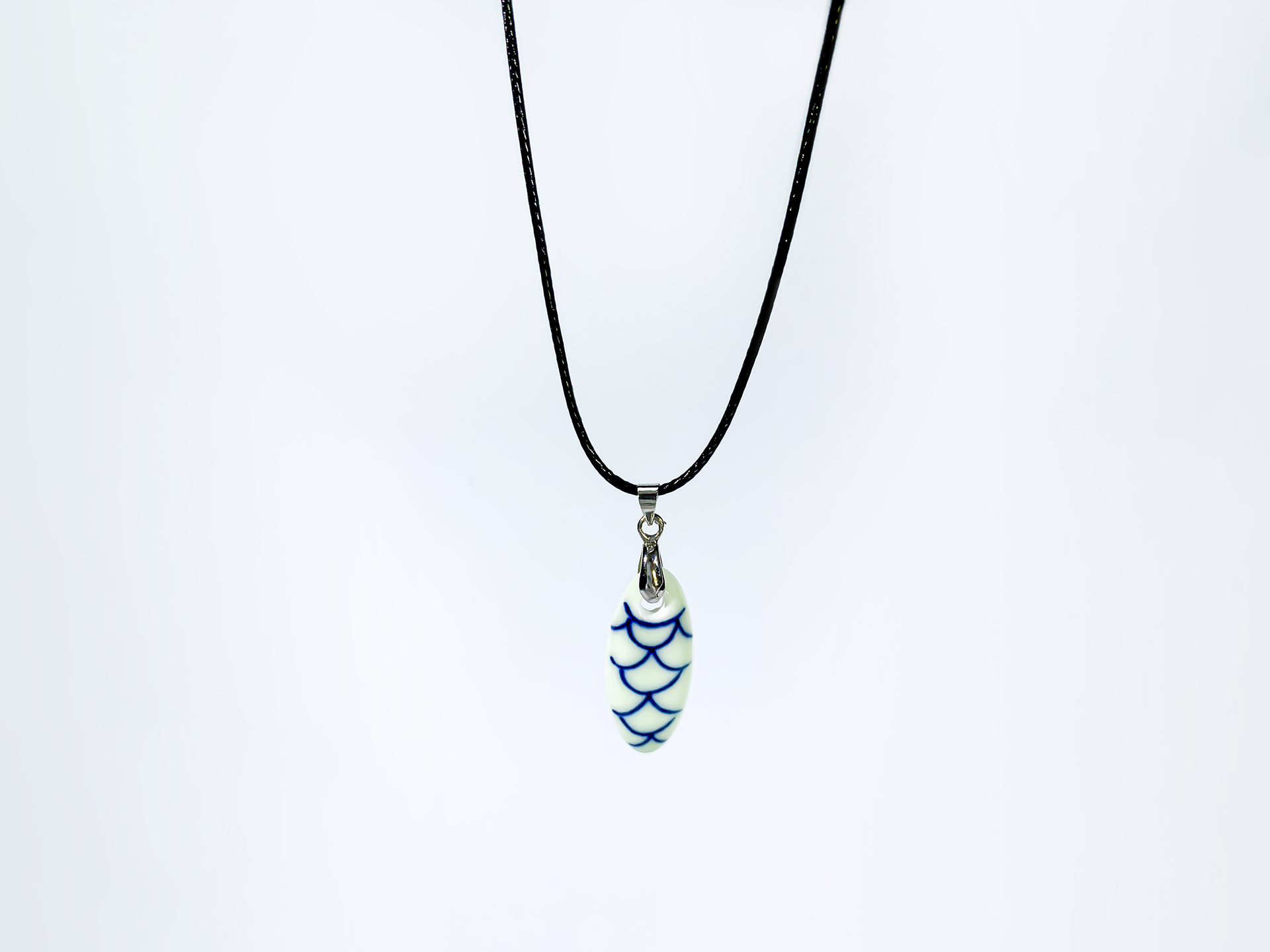 LunarHue Wish Ceramic Pendant, Porcelain Pendant With Traditional