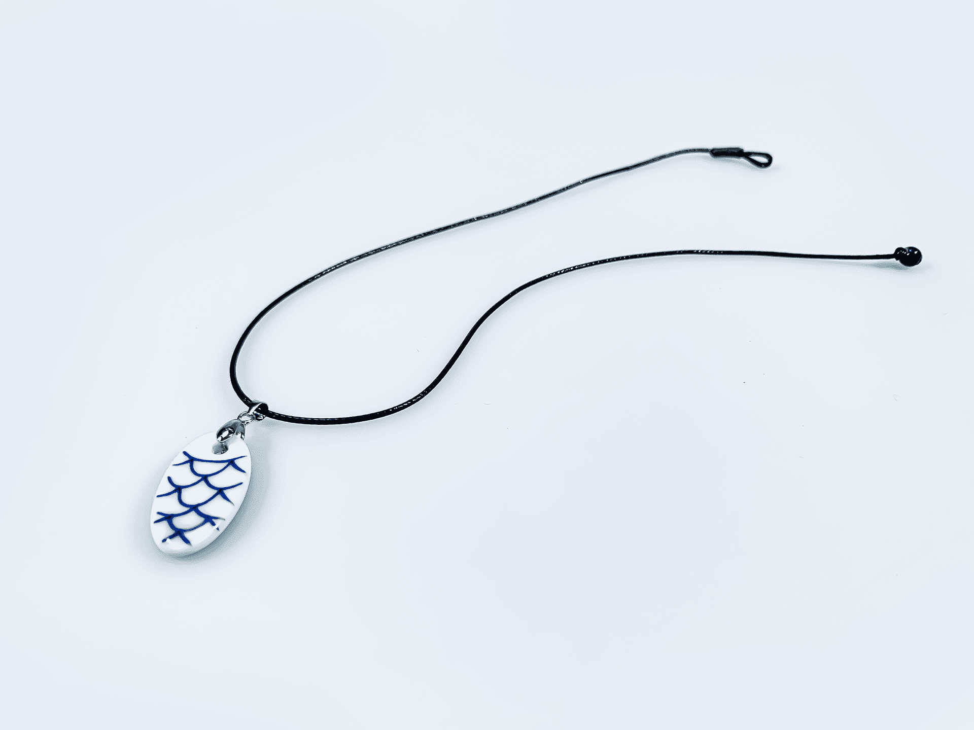 LunarHue Wish Ceramic Pendant, Porcelain Pendant With Traditional