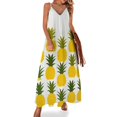 thumbnail image 1 of Lunarable Pineapple Design Sleeveless Dress Woman Fashion Long Dresses Women's Summer Suit Dress 2025, 1 of 7