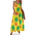 thumbnail image 1 of Lunarable Pineapple Fine Art Sleeveless Dress Summer Dress Woman 2025, 1 of 7