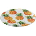 thumbnail image 1 of Lunarable Pineapple Floral Medallion Round Rug - Small Round Area Rug, Soft Non-Slip Machine Washable Bedroom Mat Indoor Accent Entry Carpet for Office Desk Dorm Hallway, 1 of 6