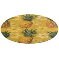thumbnail image 1 of Lunarable Pineapple Round Rugs -Washable Non-Slip Small Round Area Rug Throw Soft Circle Rugs for Bedroom, Modern Print Indoor Carpet for Entryway Sofa Living Room, 1 of 6