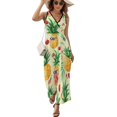 thumbnail image 1 of Lunarable Pineapple Sleeveless Dress Female Clothing Dress Women Summer 2025 Dress, 1 of 7