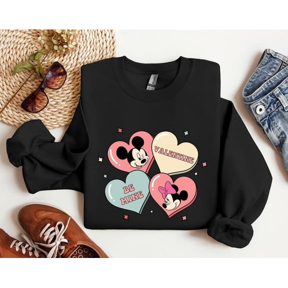 Lunari Cute Valentines Sweatshirt, Be Mine Sweatshirt, Valentines Day, Conversation Hearts Shirt, I Love You Shirt, Heart Candy Shirt, Couple Shirt, Sweatshirt Size S-5Xl