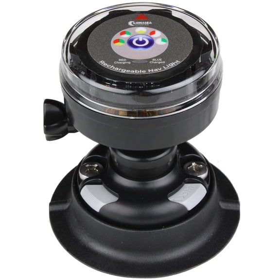 Lunasea Rechargeable Tri-Color Portable Navigation Light w/RailBlaza