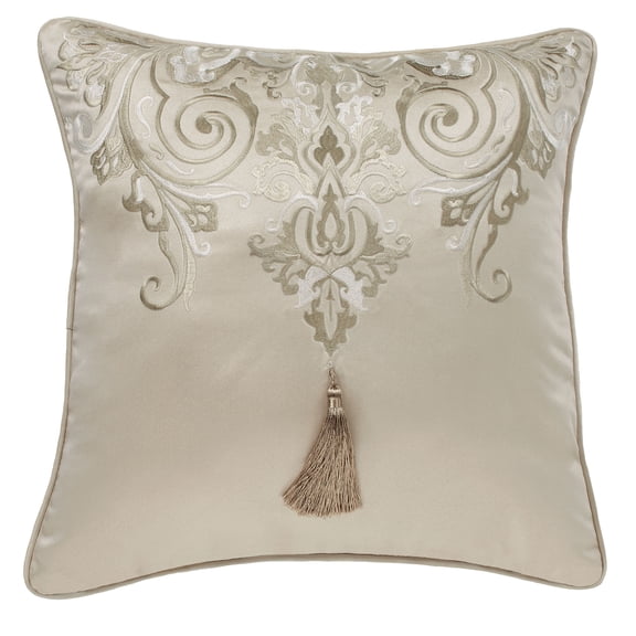 Lunata Embroidered Pillow Sand 18" Square Embroidered Square Pillow