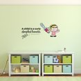 thumbnail image 1 of Lunatic Billy Mandy Grim Quote Cartoon Quotes Decors Wall Sticker Art Design Decal for Girls Boys Kids Room Bedroom Nursery Kindergarten Home Decor Stickers Wall Art Vinyl Decoration (12x20 inch), 1 of 2