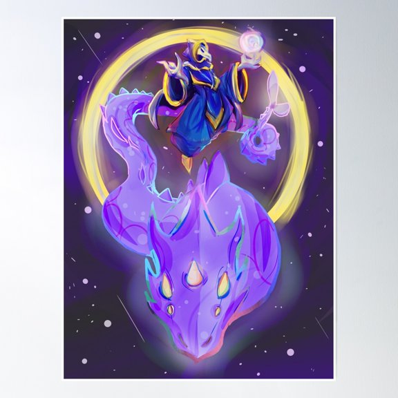 Lunatic Cultist & Phantasm Dragon Poster Wall Art, Modern Wall Decor, 8x12 UNFRAMED