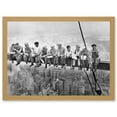 thumbnail image 1 of Lunch Atop A Skyscraper New York City 1932 Iconic Photo Artwork Framed Wall Art Print A4, 1 of 4