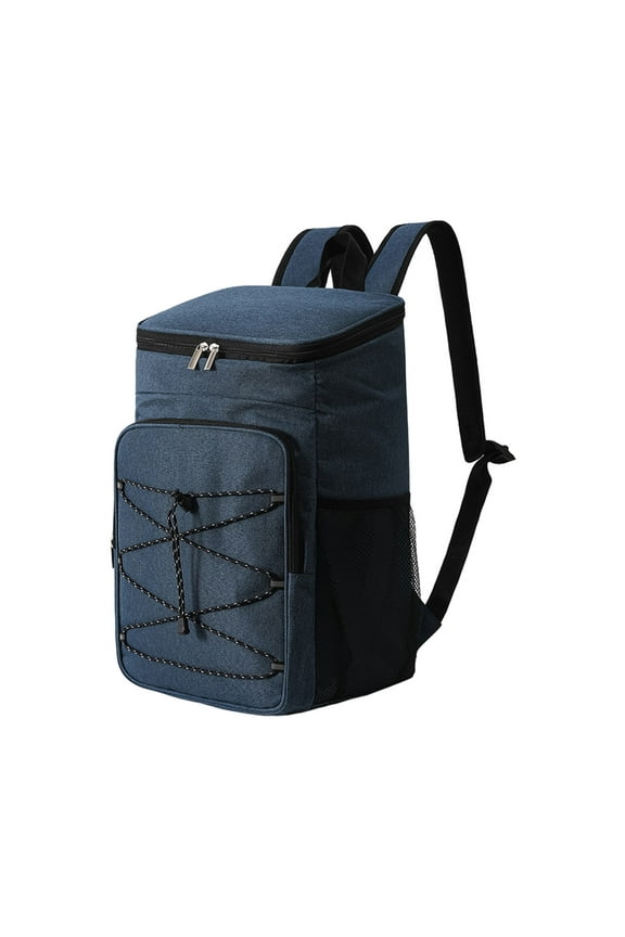 Lunch Backpack for Men, Insulated Cooler Backpack Lunch Box Backpack, Water Resistant Computer Daypack College Laptop Backpack for Travel Picnic Work, Black