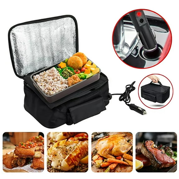 Lunch Bag - 12V Car Thermal Bag Ice Pack Picnic Bag Bento Bag Constant Temperature Car Heating Package Aluminum Foil Insulation, By PRYESS