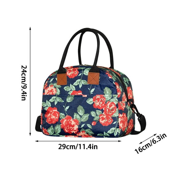 Lunch Bag Anckoeil Large Capacity Freezable Lunch Box Wide Mouth Tote Leak Proof Insulation And Cooler Reusable Office/School/Outdoor Lunch Box