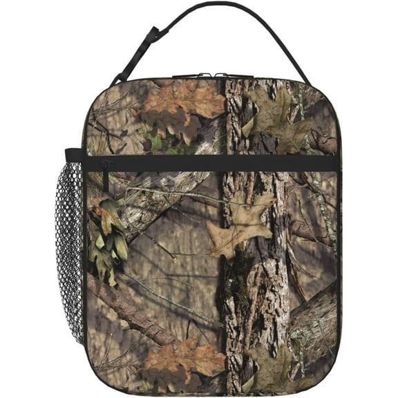 Lunch Bag Camouflage Camo Insulated Lunch Box Reusable Leakproof Cooler Tote For Women Men Adult With Bottle Holde For Work Office Travel Picnic