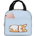 Lunch Bag Cute Welsh Puppy Lying On Back Insulated Lunch Box