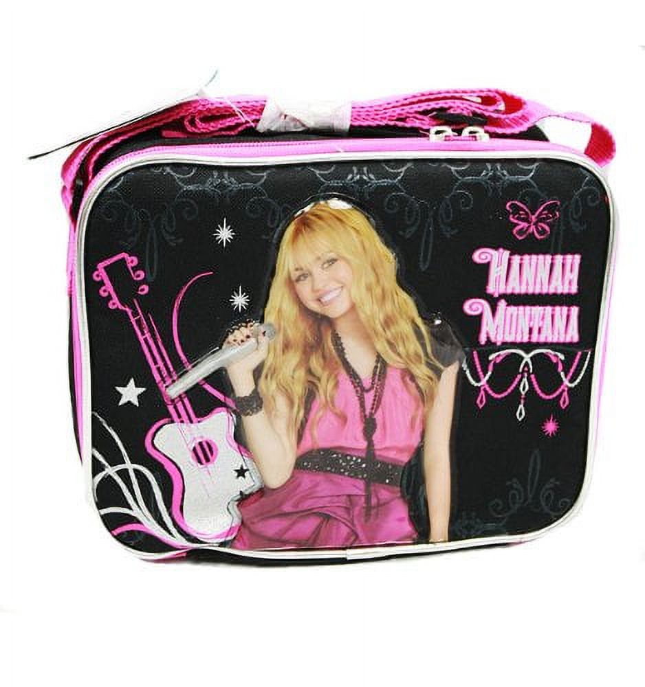 Lunch Bag - Disney - Hannah Montanna - Black Hot Pink New Girls Gifts a00204 - image 1 of 3