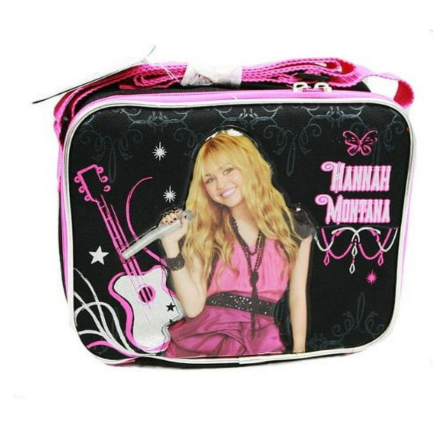 Lunch Bag - Disney - Hannah Montanna - Black Hot Pink New Girls Gifts a00204