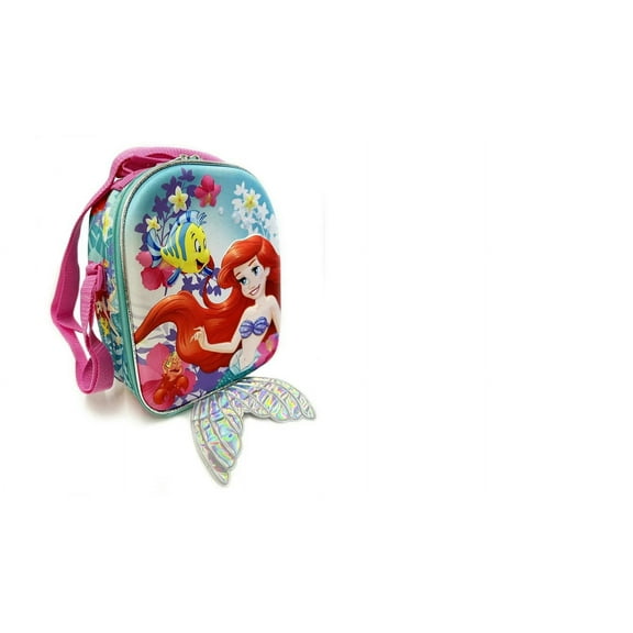 Lunch Bag - Disney - Little Mermaid w/Tail Magic Sequins 3D Pop-up