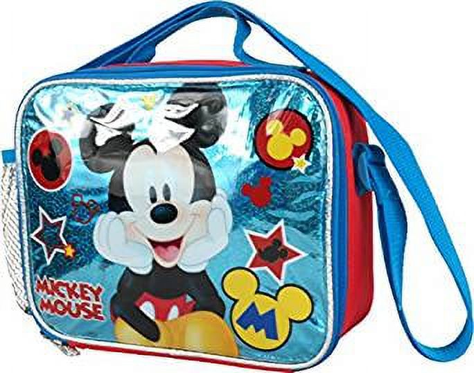 Lunch Bag - Disney - Mickey Mouse - Blue Stars Kit Case New 683597 - image 1 of 2