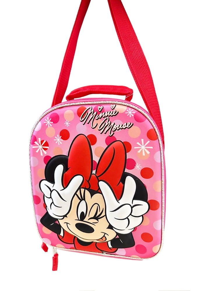 Lunch Bag - Disney Minnie Mouse - V Victory Fingers Red 3D Pop-up