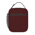thumbnail image 1 of Lunch Bag For Women And Men Insulated Portable Lunch Box For School Student Teens Bento Box Office Picnic Travel Cooler Bag Burgundy, 1 of 9