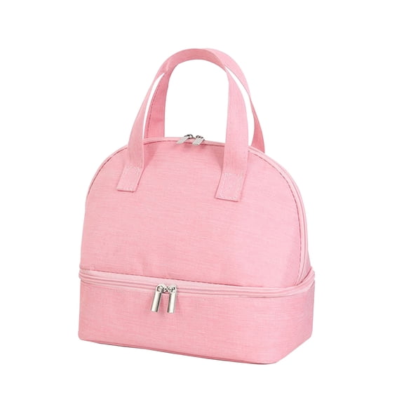 Lunch Bag For Women Men Insulated Lunch Box Cooler Tote Bag, Mini Lunch Tote Bag For Adult And , Double Layer Lunch Cooler Bag For Work, Or Travel
