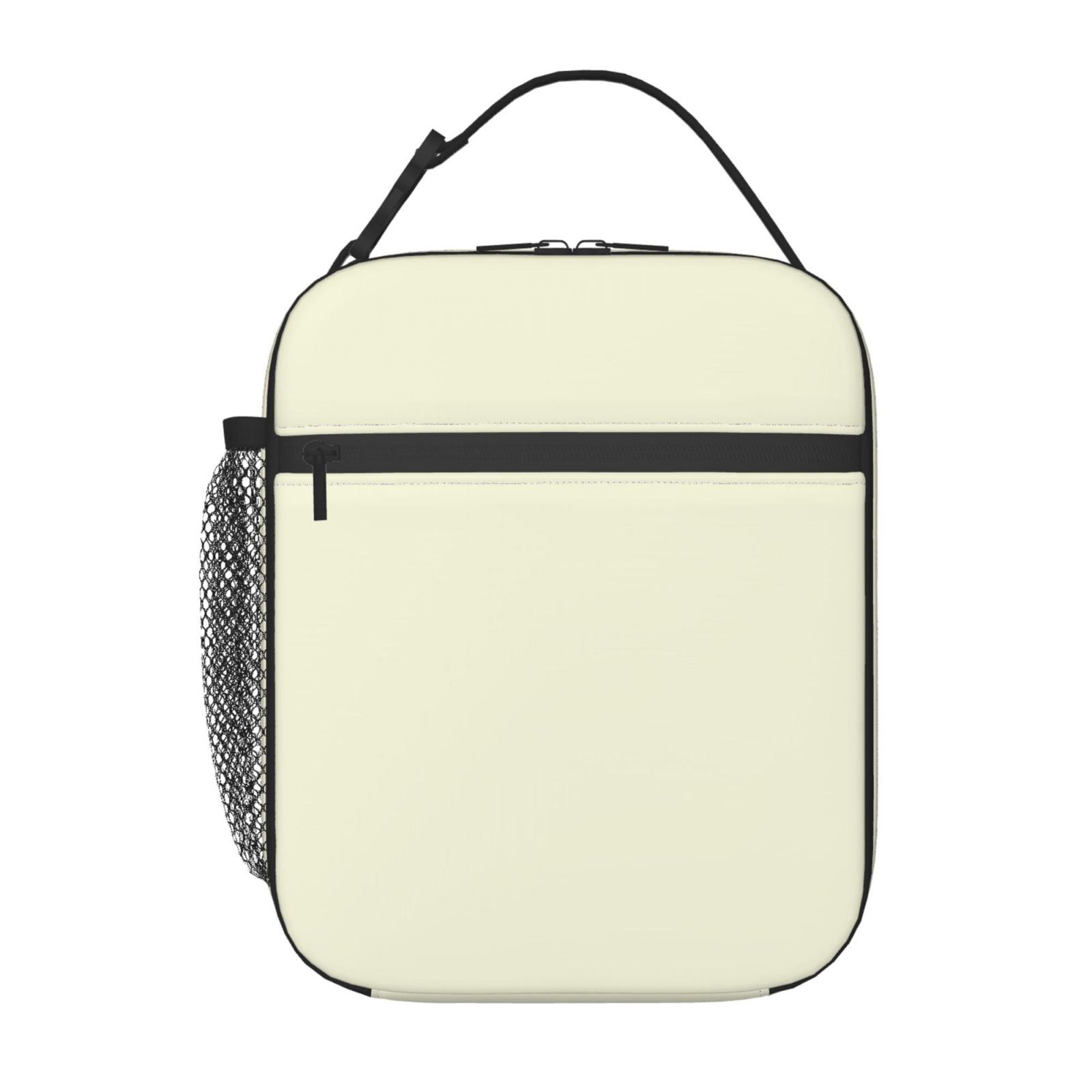 Lunch Bag For Women Men Insulated Portable Lunch Box Bento Box Office Picnic Travel Cooler Bag Beige