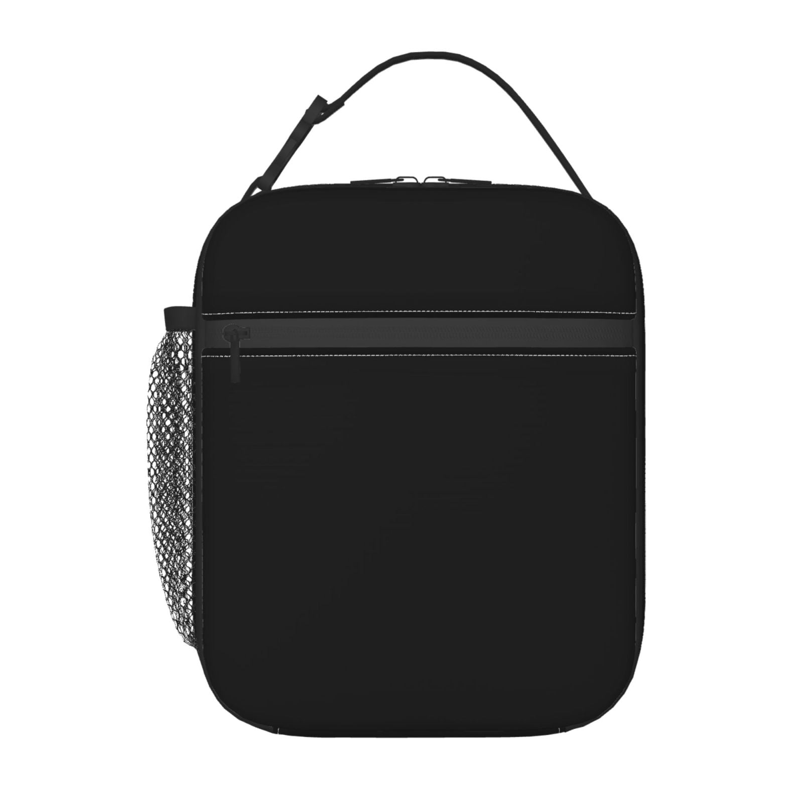 Lunch Bag For Women Men Insulated Portable Lunch Box Bento Box Office Picnic Travel Cooler Bag Black