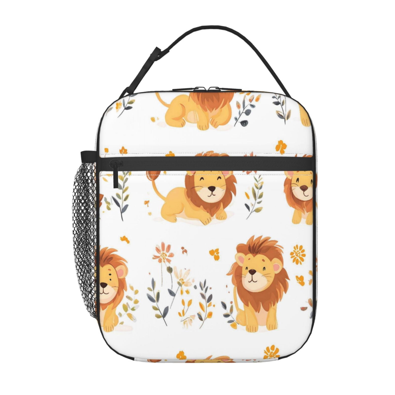 Lunch Bag For Women Men Insulated Portable Lunch Box Bento Box Office Picnic Travel Cooler Bag Cute Little Lion
