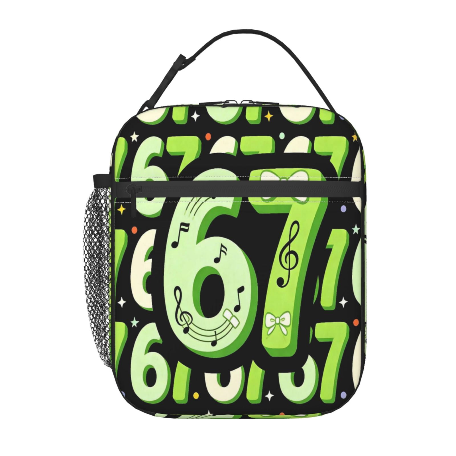Lunch Bag For Women Men Insulated Portable Lunch Box Bento Box Office Picnic Travel Cooler Bag Number 67 Musical Note
