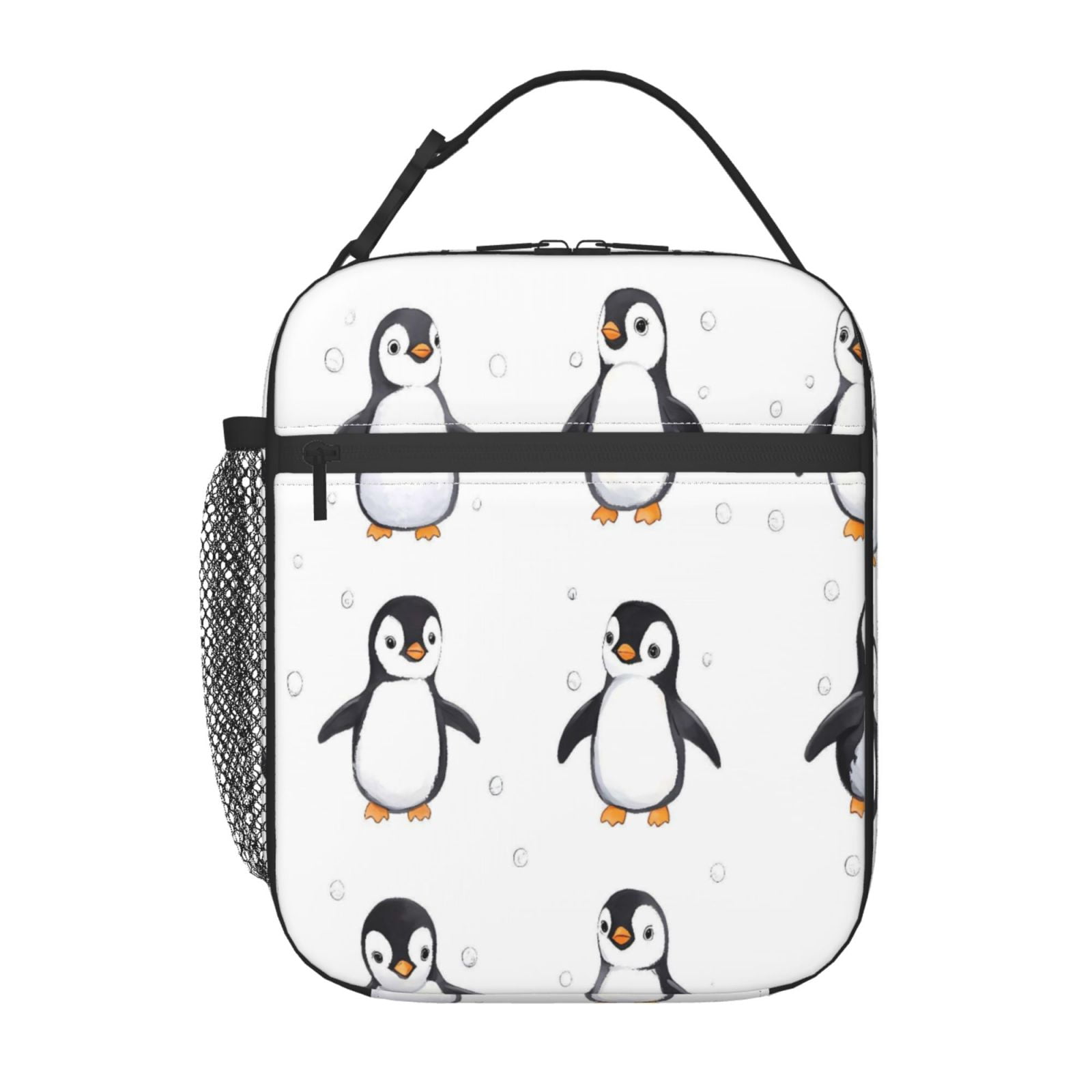 Lunch Bag For Women Men Insulated Portable Lunch Box Bento Box Office Picnic Travel Cooler Bag Penguin