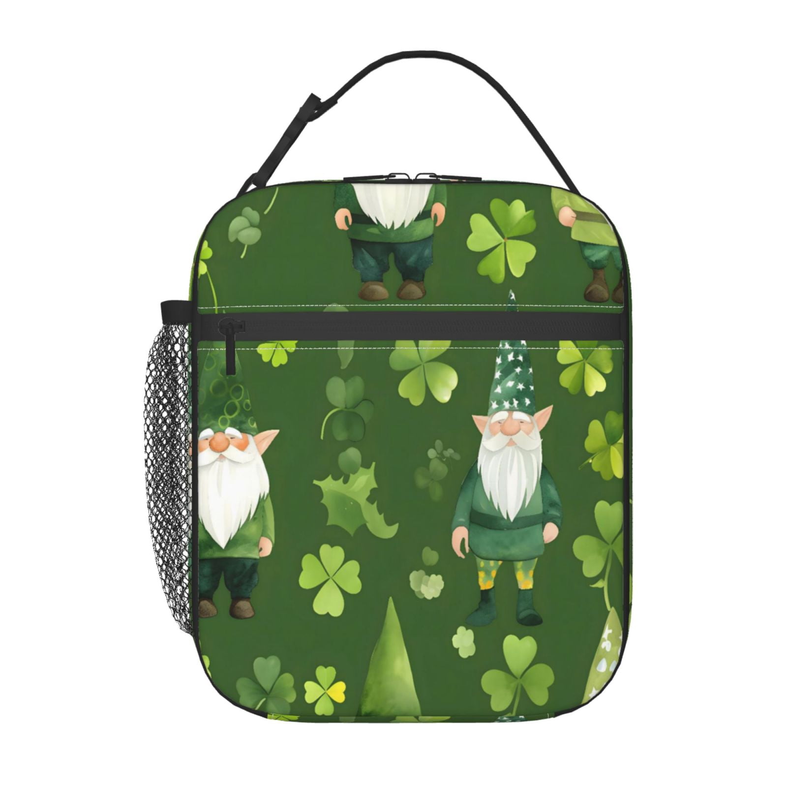 Lunch Bag For Women Men Insulated Portable Lunch Box Bento Box Office Picnic Travel Cooler Bag Saint Patrick'S Day Gnome