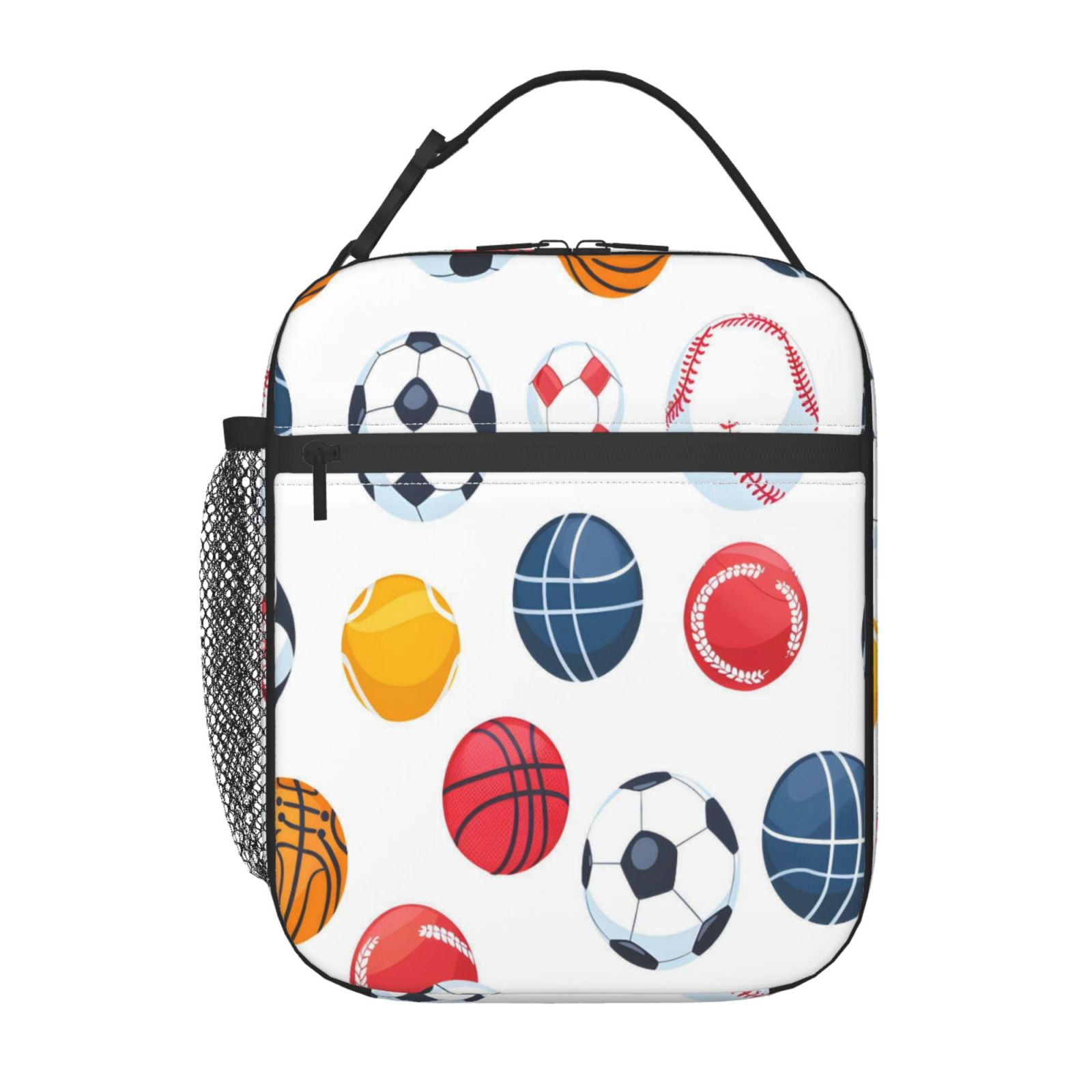 Lunch Bag For Women Men Insulated Portable Lunch Box Bento Box Office Picnic Travel Cooler Bag Sporty Dynamic Style Clean White Background