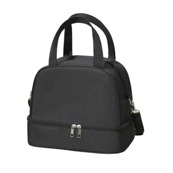 Lunch Bag, Insulated Lunch Bag for Women Men Large Lunch Box Container, Double Layered Portable Lunch Bag Large Capacity Insulated Bag Outdoor Picnic Insulated Bag Bento Bag