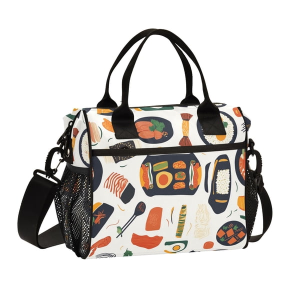 Lunch Bag Insulated Lunch Box Leakproof Reusable Cooler Tote Adjustable Shoulder Strap for Men Women Rice Egg Meat 9L