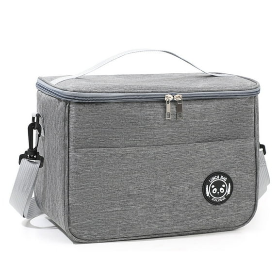 Lunch Bag Insulated Lunch Box Resuable for Adult Men Women Large Leakproof Tote Gray