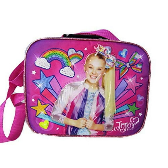 Lunch Bag - JoJo Siwa - Colourful Bow Pink New 008501