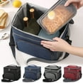 thumbnail image 1 of Lunch Bag Large 15L Insulated Cooler Tote Leak Proof Reusable 900D with Shoulder Strap for Office Picnic Beach Navy by Xuniizn, 1 of 7