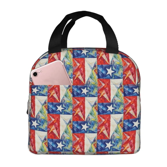 Lunch Bag Lunch Box For Women Adult Men Texas Flag Small Lunch Tote Reusable Insulated Cooler Lunch Container
