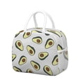 thumbnail image 1 of Lunch Bag Lunch Box for Women Reusable Insulated Lunch Bags,Water-Resistant Avocado Pattern Cooler Lunch Tote Bag, Large Capacity for Work Travel Picnic, 1 of 6