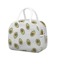 thumbnail image 1 of Lunch Bag Lunch Box for Women Reusable Insulated Lunch Bags,Water-Resistant Avocado Pattern Cooler Lunch Tote Bag, Large Capacity for Work Travel Picnic, 1 of 6