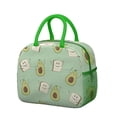 thumbnail image 1 of Lunch Bag Lunch Box for Women Reusable Insulated Lunch Bags,Water-Resistant Avocado Pattern Cooler Lunch Tote Bag, Large Capacity for Work Travel Picnic, 1 of 6