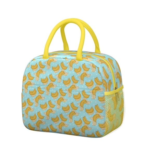 Lunch Bag Lunch Box for Women Reusable Insulated Lunch Bags,Water-Resistant Banana Boat After Sun Cooler Lunch Tote Bag, Large Capacity for Work Travel Picnic