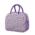 thumbnail image 1 of Lunch Bag Lunch Box for Women Reusable Insulated Lunch Bags,Water-Resistant Concept Pink and Ultraviolet Pineapple Cooler Lunch Tote Bag, Large Capacity for Work Travel Picnic, 1 of 6
