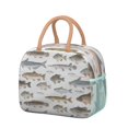 thumbnail image 1 of Lunch Bag Lunch Box for Women Reusable Insulated Lunch Bags,Water-Resistant Cute Fish Pattern Cooler Lunch Tote Bag, Large Capacity for Work Travel Picnic, 1 of 6