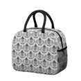 thumbnail image 1 of Lunch Bag Lunch Box for Women Reusable Insulated Lunch Bags,Water-Resistant Green Pineapple White Cooler Lunch Tote Bag, Large Capacity for Work Travel Picnic, 1 of 6