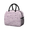 thumbnail image 1 of Lunch Bag Lunch Box for Women Reusable Insulated Lunch Bags,Water-Resistant Mini Donuts Pink Backdrop Cooler Lunch Tote Bag, Large Capacity for Work Travel Picnic, 1 of 6