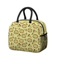 thumbnail image 1 of Lunch Bag Lunch Box for Women Reusable Insulated Lunch Bags,Water-Resistant New York Style Pizza By the Slice Yellow Cooler Lunch Tote Bag, Large Capacity for Work Travel Picnic, 1 of 6