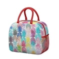 thumbnail image 1 of Lunch Bag Lunch Box for Women Reusable Insulated Lunch Bags,Water-Resistant Pineapple Pattern Cooler Lunch Tote Bag, Large Capacity for Work Travel Picnic, 1 of 6