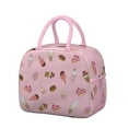 thumbnail image 1 of Lunch Bag Lunch Box for Women Reusable Insulated Lunch Bags,Water-Resistant Pink Ice Cream Cake Cooler Lunch Tote Bag, Large Capacity for Work Travel Picnic, 1 of 6