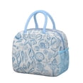 thumbnail image 1 of Lunch Bag Lunch Box for Women Reusable Insulated Lunch Bags,Water-Resistant Sea Shell Starfish Pattern Cooler Lunch Tote Bag, Large Capacity for Work Travel Picnic, 1 of 6